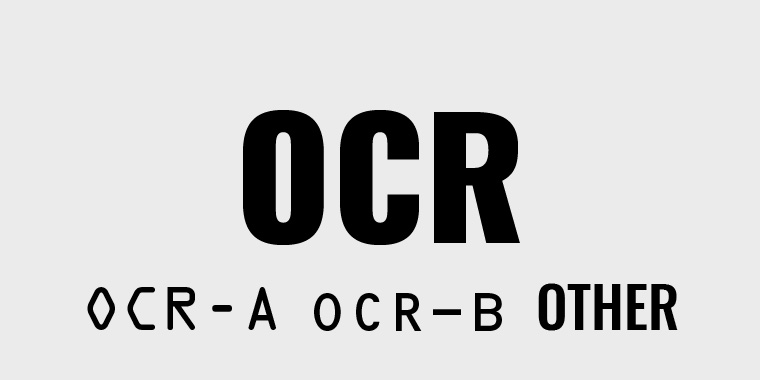 OCRフォント読み取り対応