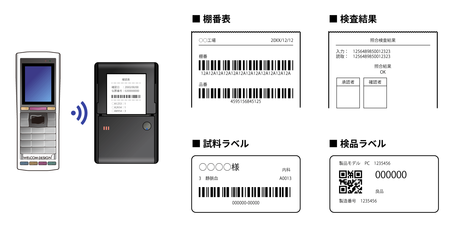 プリンタ出力（Bluetooth）