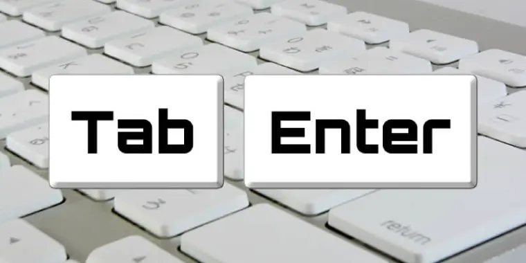 ENTER/TABキーの付加・無付加を選択可能