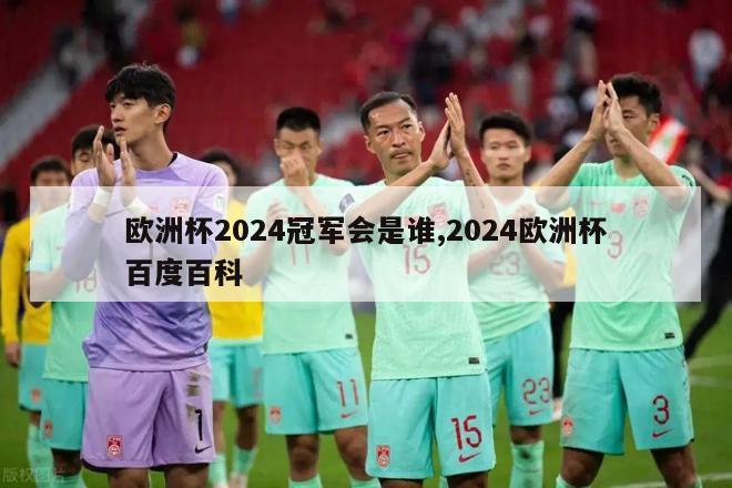 欧洲杯2024冠军会是谁,2024欧洲杯百度百科