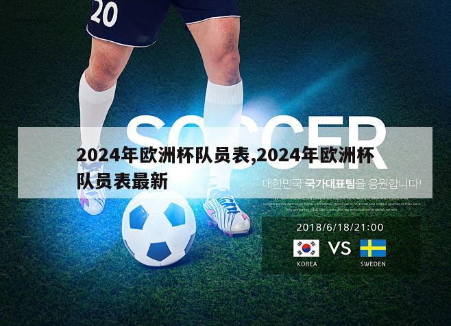 2024年欧洲杯队员表,2024年欧洲杯队员表最新